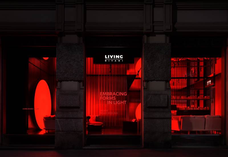 Embracing forms in light @ Living Divani Gallery